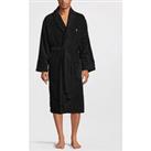 Ps Paul Smith Zebra Towelling Dressing Gown - Black