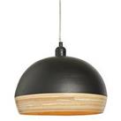 Very Home Bamboo Spun Easy Fit Shade In Black