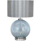 Bhs Metro Ball Table Lamp Blue/Nickel