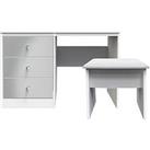 Swift Verity Ready Assembled 2 Piece Dressing Table And Stool Set