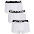 Hugo Bodywear 3 Pack Trunks - White