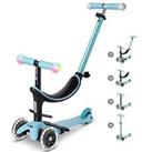 Micro Scooter Mini 2 Grow (4 In 1) Light Up Scooter: Pale Blue