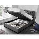 Logan Fabric Ottoman Bed With Mattress Options (Buy And Save!) - Bed Frame With Platinum Pocket Matt