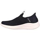 Skechers Sequin Stretch Knit Slip-Ins Trainers - Black