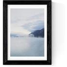 East End Prints Lake Mist Ii By Oh Fine! Art - Framed