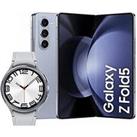 Samsung Galaxy Z Fold 5 (512Gb, Icy Blue) With Galaxy Watch 6 Classic 47Mm (Silver) - Galaxy Ai