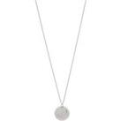 Pilgrim Zodiac Sign Coin Necklace, Silver-Plated