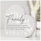 The Personalised Memento Company Personalised Family Roots Heart Ornament