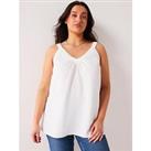 V By Very Curve Essential Woven Cami - White
