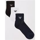 Emporio Armani Bodywear 3 Pack In-Shoe Socks - Multi