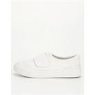 Everyday Kids Canvas Pump School Shoes - White