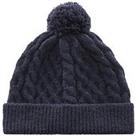 Mango Younger Boys Knitted Pom Hat - Navy