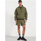 Adidas Sportswear Mens 1/Z Zip And Shorts Set - Green