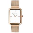 Sekonda Womens Classic Curtis Rose Gold Stainless Steel Bracelet With White Dial Analogue Watch