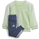 Adidas Sportswear Infant Essentials Crew Sweat Jogger Set - Green