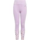 Adidas Junior Girls Training All Over Print Optime Tights - Pink