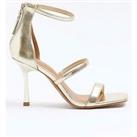 River Island Barely There Heel - Gold