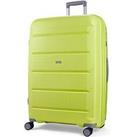 Rock Luggage Tulum Hardshell 8-Wheel Spinner Large Suitcase -Lime/Grey