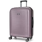 Rock Luggage Austin 8 Wheel Hardshell Pp Medium Suitcase With Tsa Lock -Purple