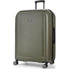 Rock Luggage Austin 8 Wheel Hardshell Pp Large Suitcase With Tsa Lock -Olive Green