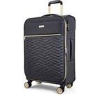 Rock Luggage Sloane Softshell 8 Wheel Expander With Tsa Lock Medium Suitcase