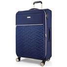 Rock Luggage Sloane Softshell 8 Wheel Expander With Tsa Lock Large Suitcase