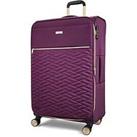 Rock Luggage Sloane Softshell 8 Wheel Expander With Tsa Lock Large Suitcase