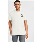 Hackett Regular Fit Heritage Number Polo Shirt - White