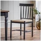 Gallery Pair Of Eton Dining Chairs - Oak/Blue