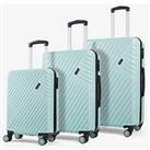 Rock Luggage Santiago Hardshell 8 Wheel Suitcase - 3 Piece Set