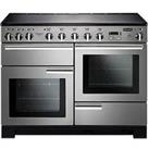 Rangemaster Professional Deluxe Pdl110Eiss/C 110Cm Wide Electric Range Cooker With Induction Hob - Stainless Steel / Chrome - A/A Rated - Rangecooker With Connection