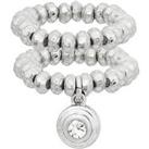 Bibi Bijoux Silver 'Harmony' Adjustable Ring Set