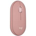 Logitech Pebble Mouse 2 M350S Slim Bluetooth Wireless Mouse, Lightweight, Quiet Clicks - Rose