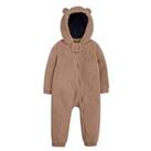 Frugi Baby Toasty Ted Snuggle Suit - Brown