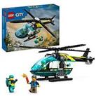 Lego City Emergency Rescue Helicopter Toy Set 60405
