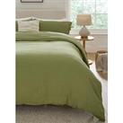 Very Home Muslin Duvet Cover Set In Olive