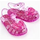 Everyday Girls Closed Toe Heart Jelly Sandals - Pink
