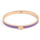 Radley Ladies 18Ct Rose Gold Plated Purple Infill Bangle