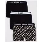 Boss Bodywear 3 Pack Bold Design Trunks - Multi