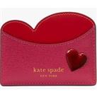 Kate Spade New York Valentines Pitter Patter Heart Card Holder -Red Multi