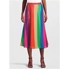 Olivia Rubin Penelope Rainbow Stripe Skirt - Rainbow Stripe