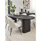Very Home Carina 200 Cm Dining Table + 4 Chairs - Black/Natural