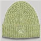 Superdry Rib Knit Beanie Hat - Green