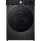 Lg Turbowash 360 Fwy916Bbtn1 11Kg Wash, 6Kg Dry, 1400 Spin Washer Dryer - Platinum Black