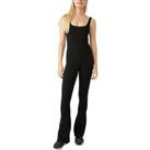 Free People Womens Movement Rich Soul Flared All In One - Black