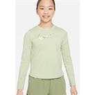 Nike Junior Girls One Long-Sleeve Top - Green