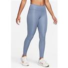 Nike Womens Running Mid-Rise Pocket Leggings - Blue