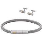Emporio Armani Stainless Steel Bracelet And Cufflinks Set