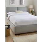 Very Home Canterbury Lift Up Ottoman Fabric Bed Frame With Mattress Options (Buy & Save!) - Grey