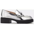 Coach Leah Metallic Leather Loafer